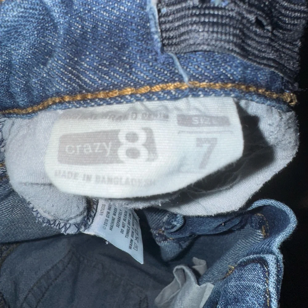 Crazy 8 Blue Denim Jeans Boys Kids Size 7 - Picture 5 of 5